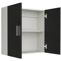 VCM Hängeschrank Zalo 60 x 60 x 18 cm Weiß/Schwarz