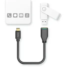 Hama USB-Adapterkabel, OTG Kabel 15cm schwarz