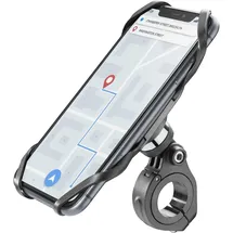 Interphone Rider Pro - Universal | Runder Lenker-Smartphone-Halter für Fahrrad und Motorrad – 360-Grad-Drehung – für Smartphones zwischen 4 und 6,5 Zoll
