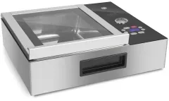 CASO VacuChef Slim-Line Kammervakuumierer, Profi-Kammervakuumierer zum Vakuumieren von Lebensmitteln, Maße (B x H x T): 50 x 16,7 x 40,5 cm