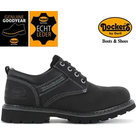 Dockers Halbschuhe Halbschuhe Leder - Schwarz - 46