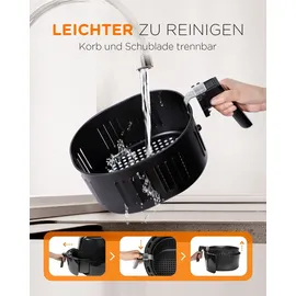 Tomons 5,5 l XXL Heißluftfritteuse