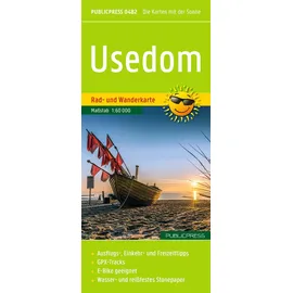 kompass freytag und berndt Usedom, Rad- und Wanderkarte 1:60.000, Publicpress