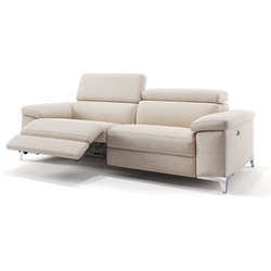 Stoff Sofagarnitur VENOSA Sofa mit Sitzfunktion - Beige