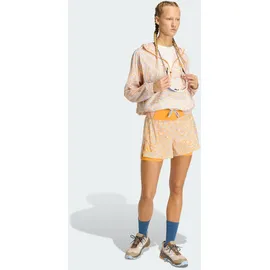adidas Xploric CLIMA365 Printed Wind Anorak Off White/Glow Blue/Pure Tangerine S