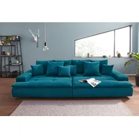 Big-Sofa MR. COUCH "Haiti" Sofas Gr. B/H/T: 300 cm x 85 cm x 142 cm, Aqua Clean Pascha, Ohne Funktion, blau (petrol) XXL Sofas