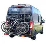 EuroCarry Adventure Rack Fahrradträger für Fiat Ducato ab Bj. 07/2006, für 2 Fahrräder, schwarz