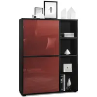 Vladon Highboard, Bordeaux, 79x105.5x35.5 cm, Wohnzimmer, Kommoden & Sideboards,