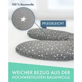 pic bear Schwangerschaftskissen 194 cm Sterne Grau/Weiß