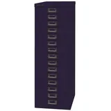 Bisley Aktenschrank MultiDrawer Schubladenschrank in Oxfordblau - Maße: H 86 x B 28 x T 38 cm blau