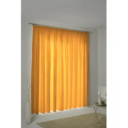 Vorhang WIRTH "WirthNatur", orange, B:127cm H:285cm, Baumwolle, Gardinen, nach Maß