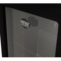 Gastro-Cool RC55 Minibar Retro Miami 46 Liter mit Glastür schwarz, Retro Design