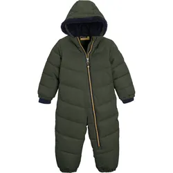 Schneeoverall KILLTEC "Karter Mini", Kinder, Gr. 98/104, Normalgrößen, grün (dunkelgrün), Oberstoff: 100% Polyester, Futter: 100% Polyester, Wattierung: 100% Polyester, sportlich, Overalls, Schneeanzug: wasserabweisend, winddicht, warm, leicht anzuziehen