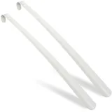 Relaxdays Schuhlöffel Metall, im 2er Set, Weiß