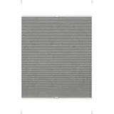 GARDINIA EASYFIX Plissee Lilly Green blickdicht, lichtdurchlässig, Ohne Bohren, Sichtschutz, Blendschutz, Blickdichtes Faltrollo, Verdunkelung, Recycling Stoff, Grau, 50 x 130 cm (BxH)