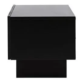 VCM Cuenca TV-Lowboard 160 x 47 x 45 cm Schwarz Glas/Holz/MDF/Melamin/Holzwerkstoff