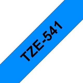 Brother TZe-541, Schriftband - 18 mm, Schwarz auf Blau