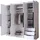 A&J MöbelLand Drehtürenschrank VIVO 200 x 215 x 59,5 cm Braun/Weiß