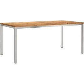vidaXL Esstisch Gartentisch 180 x 90 x 75 cm Teak/Braun
