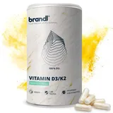 Vitamin D3 K2 Vegan mit 5.000 IU D3 und 250μg K2 | 120 D3 K2 Kapseln hochdosiert Made in Germany