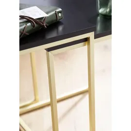 Wohnling WL5.787 Satztisch CHUR, Gold-Schwarz