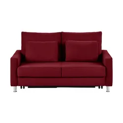 Schlafsofa Mikrofaser Fürth ¦ rot ¦ Maße (cm): B: 166 H: 90 T: 95