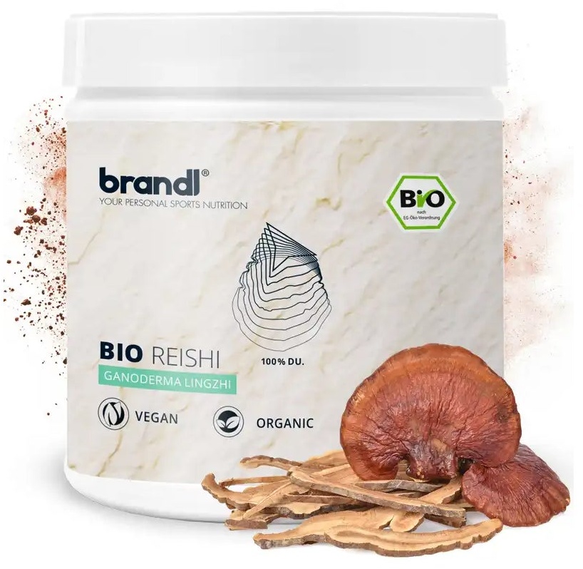 brandl® Bio Reishi Pilz Kapseln hochdosiert | Premium extern laborgeprüft | Vitalpilz mush room 120 St