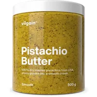 Vilgain 100% Pistazienbutter - Pistazien creme mit Stückchen, Single Origin, ohne Zusätze, Nussmus, Brotaufstrich, Vegan, Glutenfrei, 500g - Premium Pistazien Aufstrich, natürlich, Italienisch