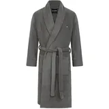 G-Star Bademantel G-STAR "ARGON, DRESSING GOWN" Gr. XL, grau (steel grau), XL, Kunstfaser, Hausmäntel, Bademantel, Morgenmantel mit Schalkragen