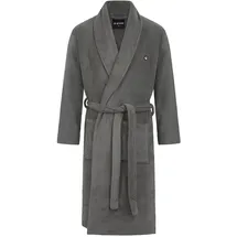 G-Star Bademantel G-STAR "ARGON, DRESSING GOWN" Gr. XL, steel grau, XL, Kunstfaser, Hausmäntel, Bademantel, Morgenmantel mit Schalkragen