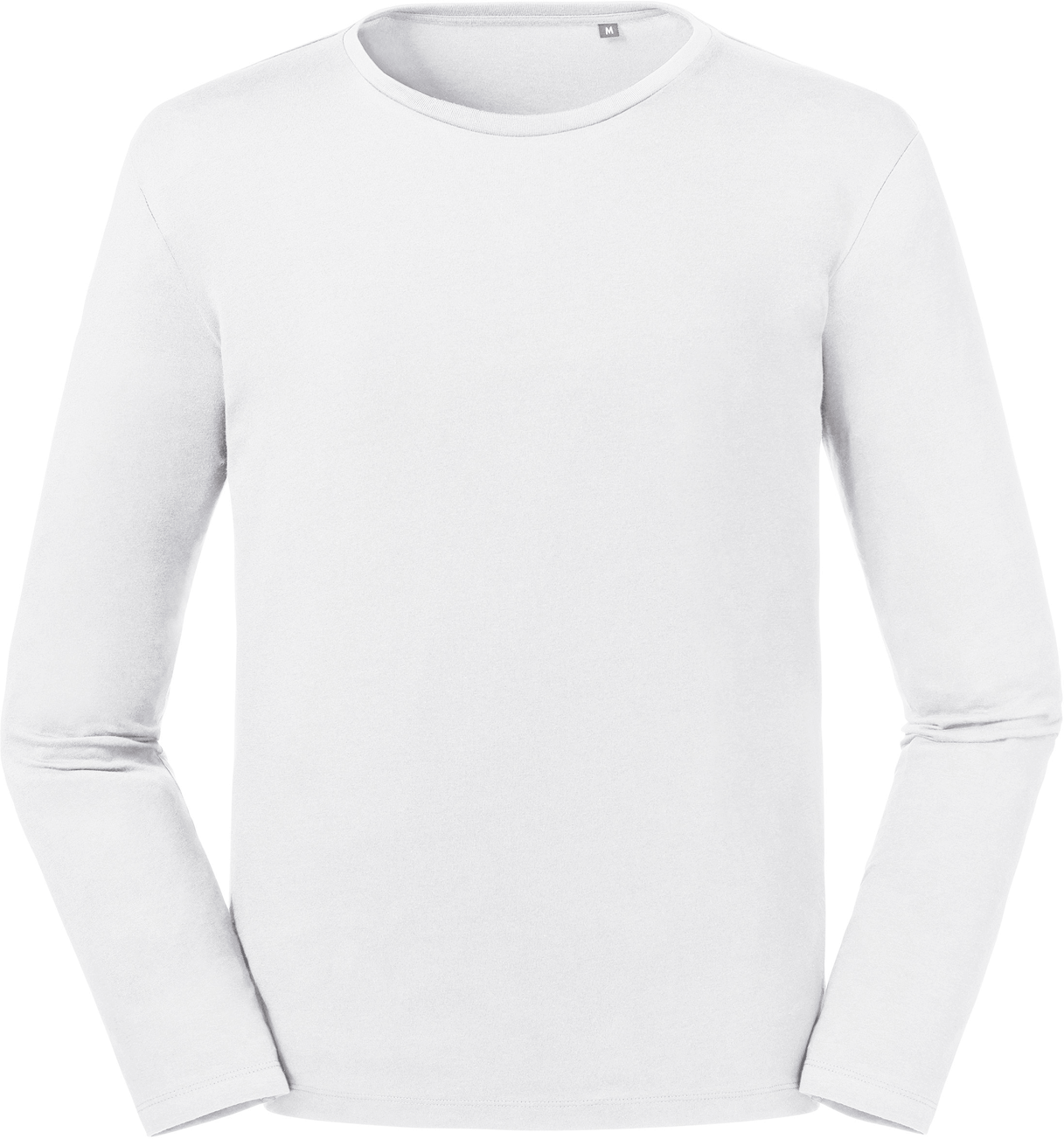 Russell Pure Organic Langarm T-Shirt, white, 2XL
