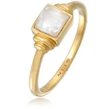 Elli Ring 925 Sterling Silber in Gold | Gr.: 54