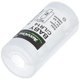 AccuCell Universal Baby C Adapter für je 1x Mignon/AA auf Größe Baby, C, LR14, FR14