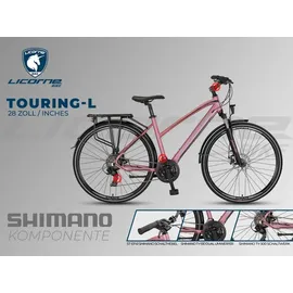 licorne bike gmbh Premium Touring Trekking Bike 28 Zoll RH 48 cm Damen rosa
