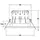 Brumberg Einbaudownlight 1 rund nickel mat