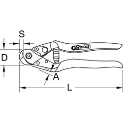 Drahtseilschere Ø4,7mm, 190mm