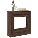 vidaXL Kaminumrandung Braun Eichen-Optik 90x30x90 cm Holzwerkstoff