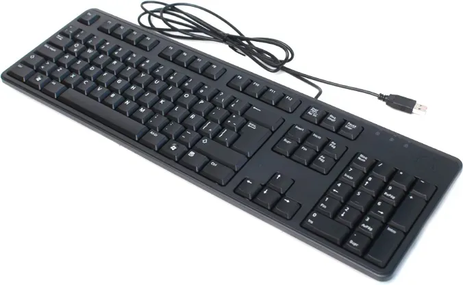 Neue Dell QuietKey KB212-B Tastatur Schwarz QWERTY +STICKERBOX