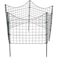 Garmix Teichzaun-Set 11-teilig 71x53cm/71x71cm/71x79cm 6x6cm Schwarz oder Grün ... (Unterbogen 71x53cm, Grün)