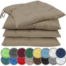 NatureMark Stuhlkissen 40 x 40 cm Beige