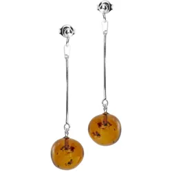 Paar Ohrhänger OSTSEE-SCHMUCK "Ostsee-Schmuck Ohrhänger Klassisch 9 mm Ohrhänger Klassisch 9 mm", weiß, Ohrringe, Damen, 43 x 9mm, Silber 925 (Sterlingsilber)