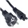 InLine Netzkabel für Notebook, 3pol Kupplung, schwarz, 3m