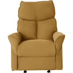 Relaxsessel LA-Z-BOY, gelb (golden gelb rvt 35), B:82cm H:103cm T:92cm, Chenille RVT (100% Polyester), Sessel, inkl. Rücken- und Fußverstellung mit Trafo, Akku oder manuell