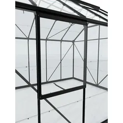 Vitavia Seitenfenster für Vitavia Gewächshäuser-schwarz-3 mm Einscheibensicherheitsglas