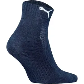 Puma Cushioned Quarter Socken 12er Pack Blau 39-42