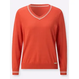 Casual Looks V-Pullover orange 50