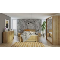 99rooms Schlafzimmer-Set Mela, (Komplettset, Set (5-St), Design 120 cm