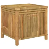 furnicato Gartenbox Gartentruhe 60x52x55 cm Bambus (1 St) braun