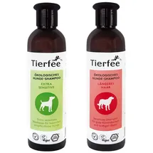 Tierfee Hunde-Shampoo Sparpaket - Extra Senitiv + Längeres Haar - 2x 250 ml