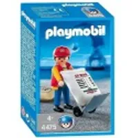 Playmobil Figures Hafenarbeiter mit Sackkarre 4475